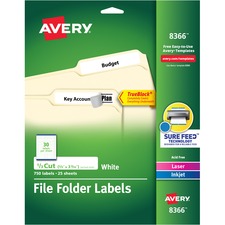 Avery AVE8366 File Folder Label