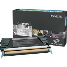 Lexmark C734A1KG Toner Cartridge