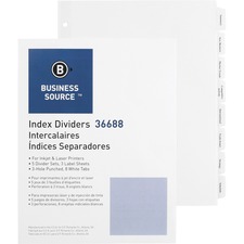 Business Source BSN36688 Index Divider