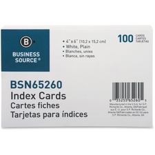 Business Source BSN65260 Index Card