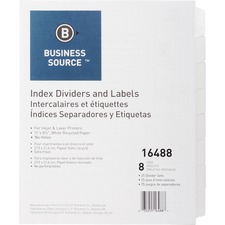 Business Source BSN16488 Index Divider