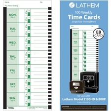 Lathem LTHE8100 Time Card