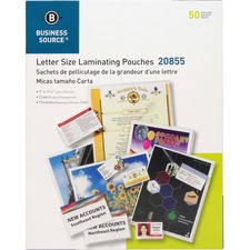 Business Source BSN20855 Laminating Pouch