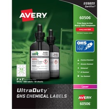 Avery AVE60506 Warning Label