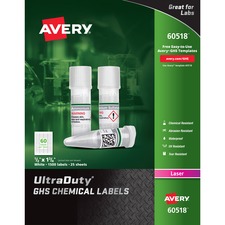 Avery AVE60518 Chemical Label