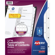 Avery AVE11130 Index Divider