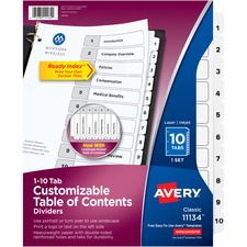 Avery AVE11134 Index Divider