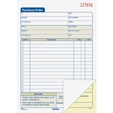 Adams ABFDC5831 Purchase Order Form