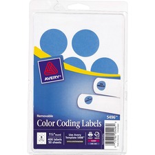 Avery AVE05496 Color Coded Label