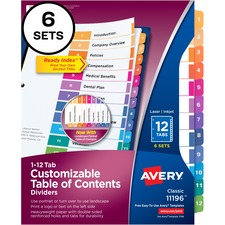 Avery AVE11196 Index Divider
