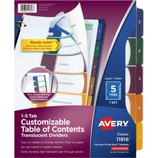 Avery AVE11816 Tab Divider