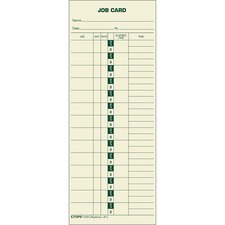 TOPS TOP1258 Time Card