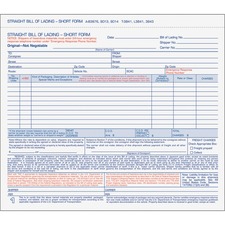 TOPS TOP3841 Bill of Lading Form
