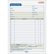 TOPS TOP46141 Purchase Order Form