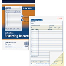 TOPS TOP46259 Receiving Form